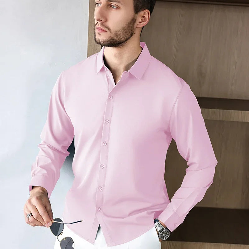 Men's Wrinkle-Free Long Sleeve Shirt