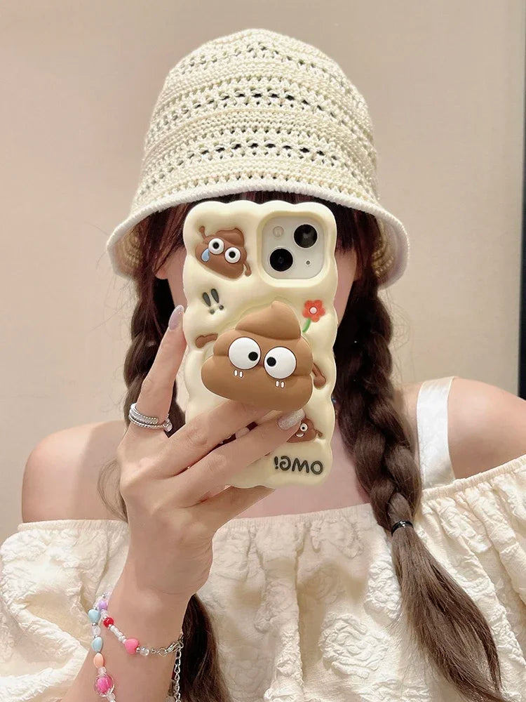 Funny Red Flower Foldable iPhone Case