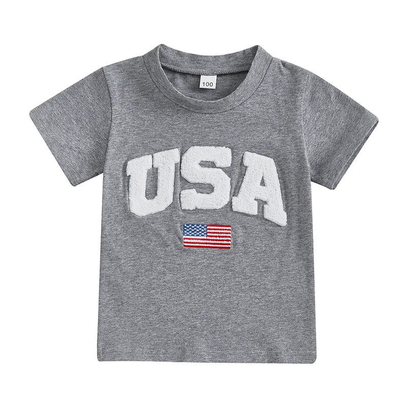 Patriotic USA Flag Kids T-Shirt