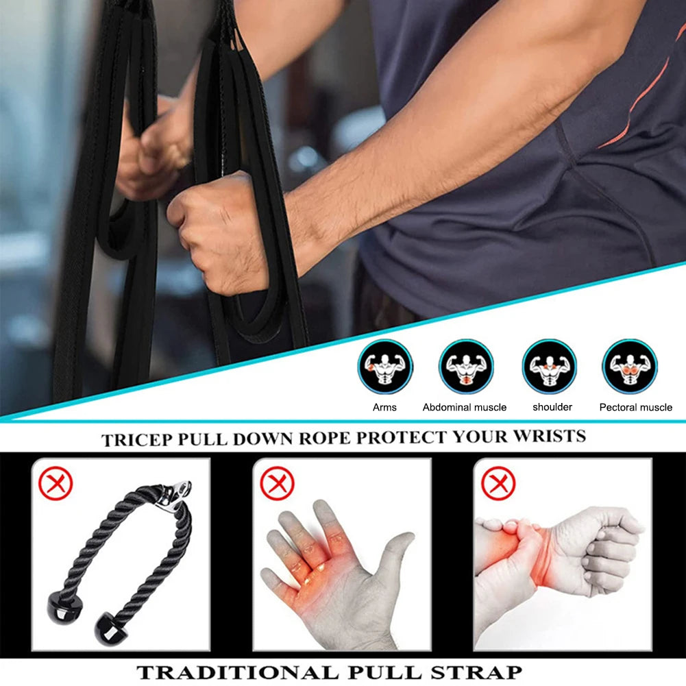 Tricep Pulldown Anti-Slip Rope