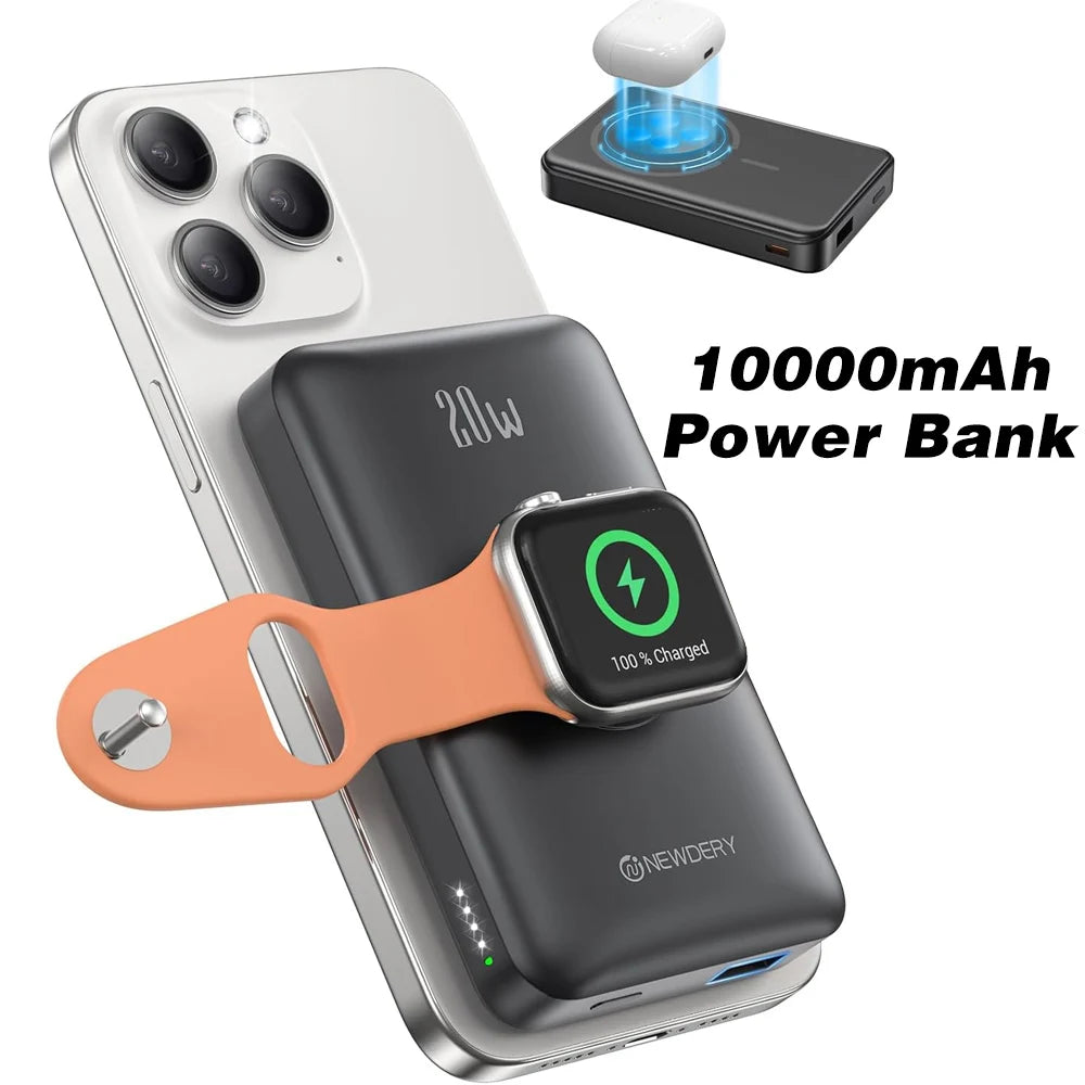 NEWDERY 10000mAh Magnetic Power Bank