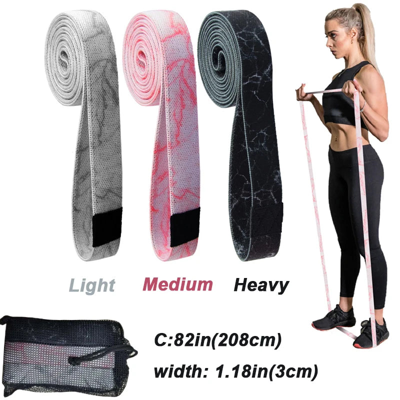 Fabric Booty Bands Long Resistance Set
