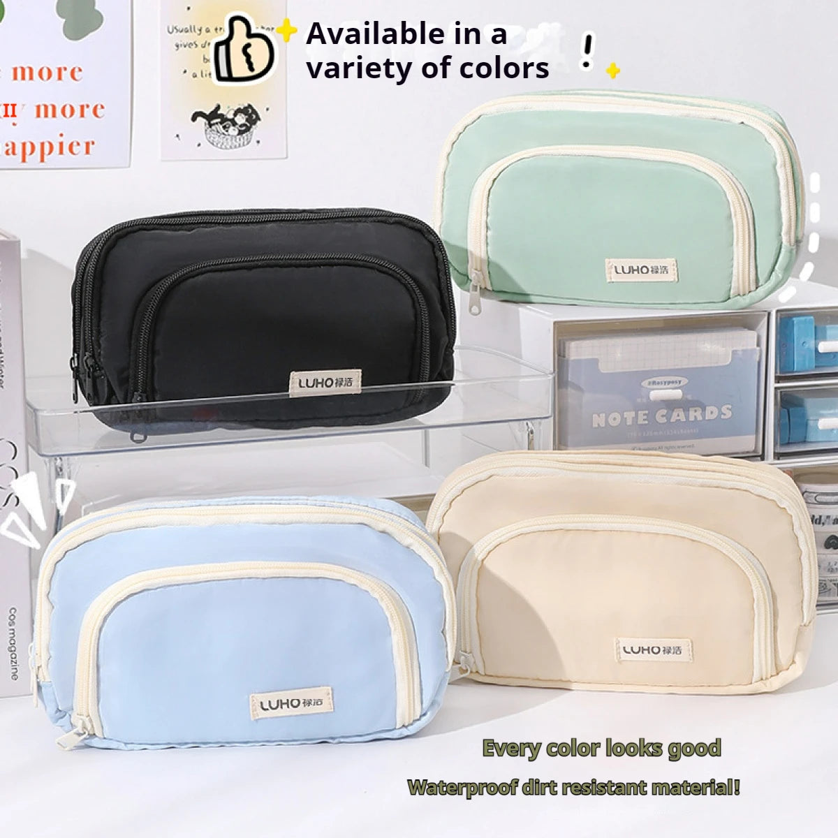 Large Capacity Pencil Case Pouch Bag