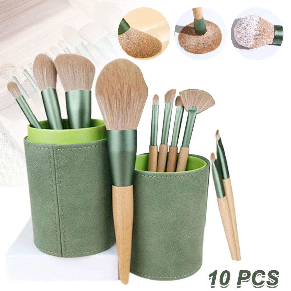 10-Piece Essential Makeup Brush Set
