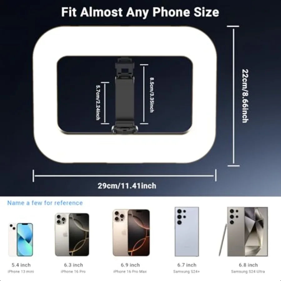 Cordless Rechargeable Square Ring Light