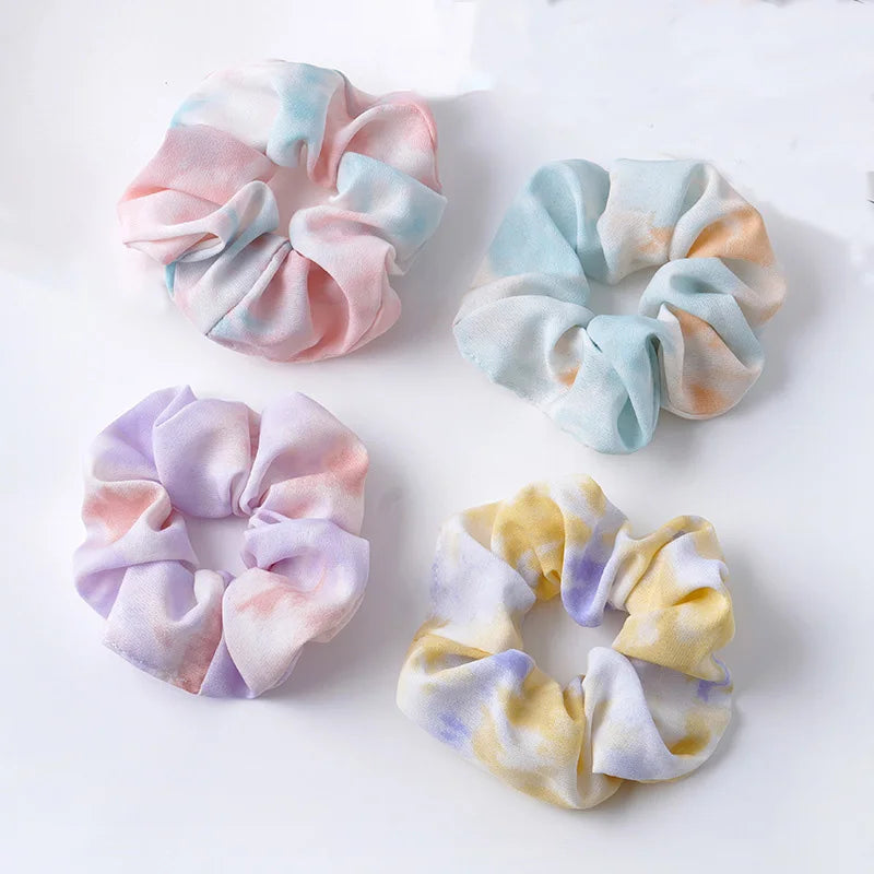 Bright Silk Scrunchie Set – 4PCS