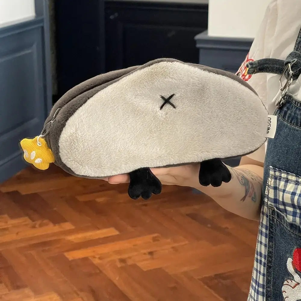 Cute Plush Otter Penguin Pencil Case