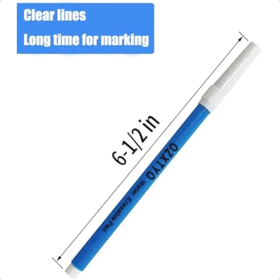 5 Pack Erasable Fabric Sewing Markers Blue