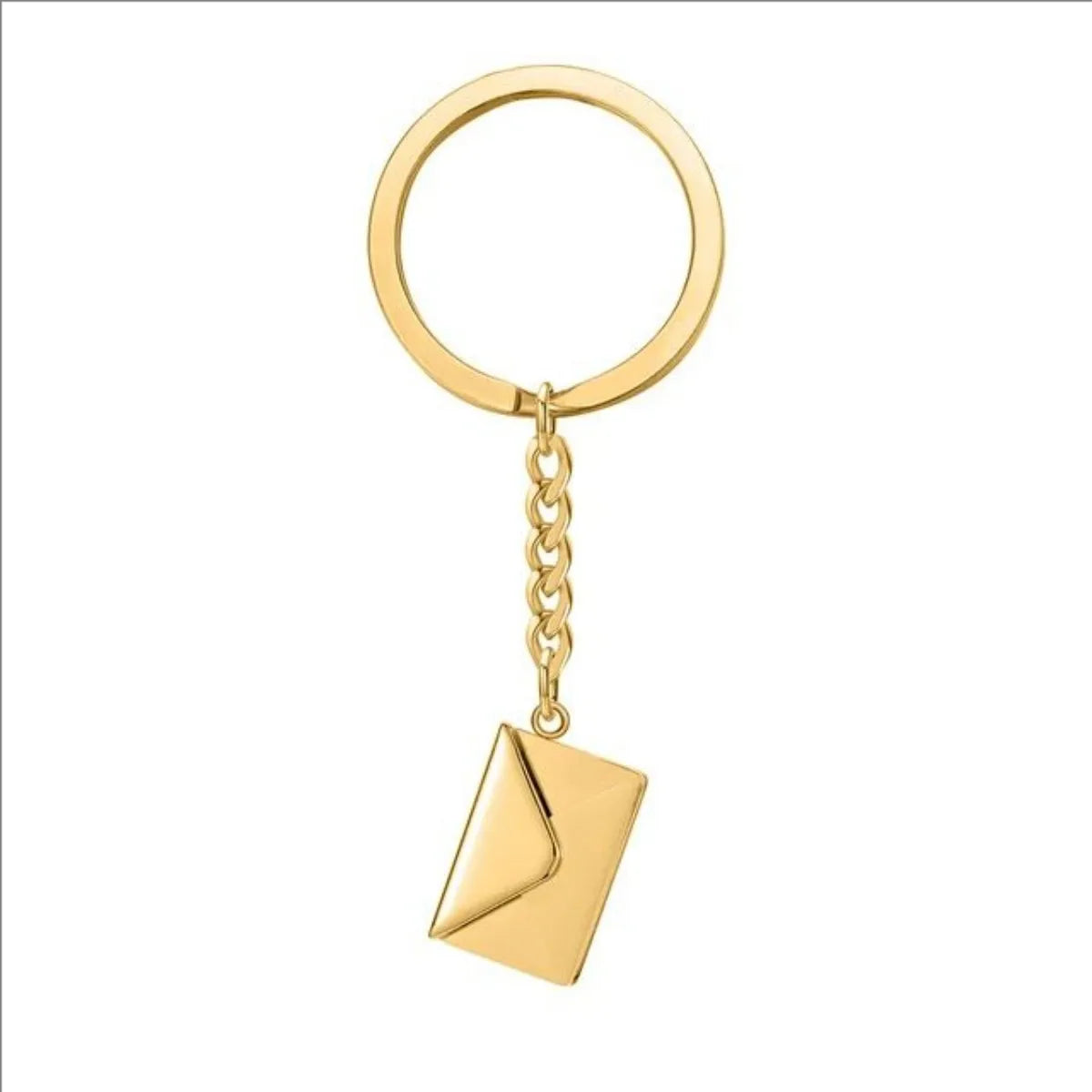 Custom Mirror Titanium Love Letter Keyring