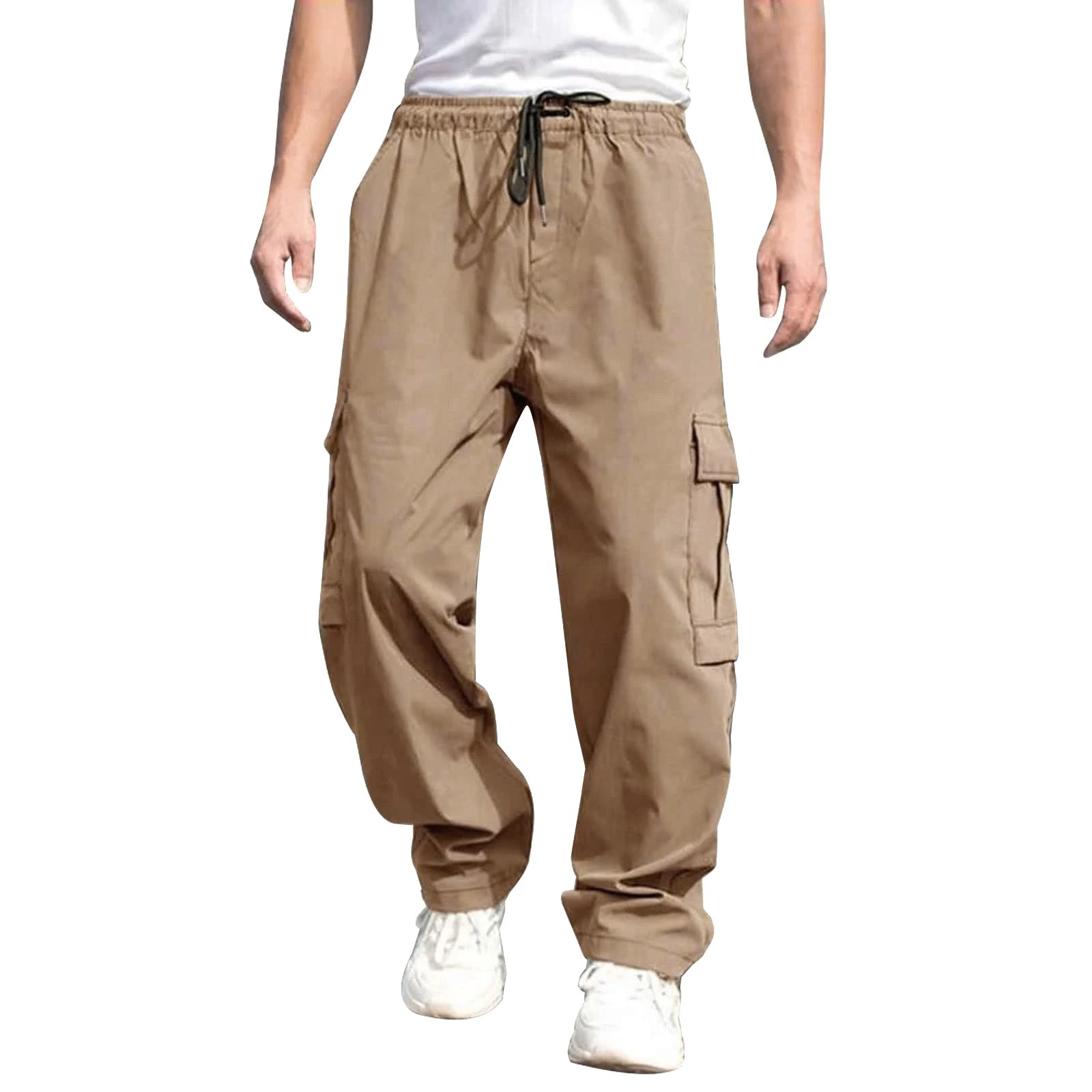 Men’s Loose Cargo Drawstring Pants