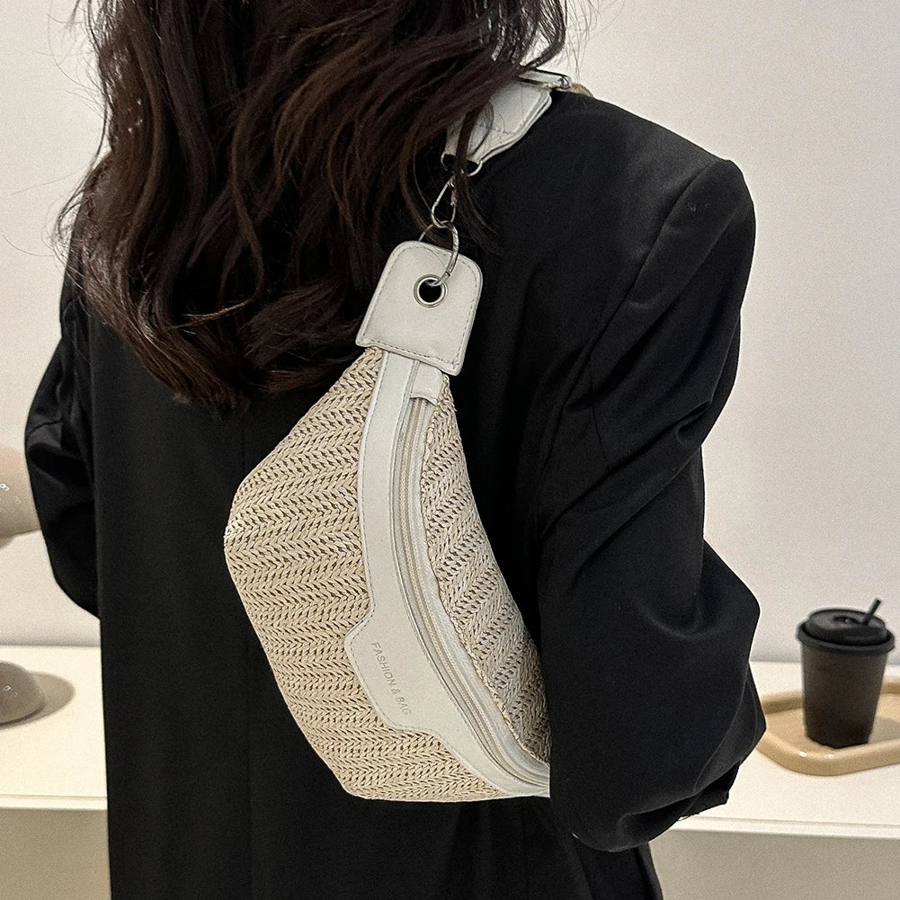 Women’s Straw Crossbody Summer Bag