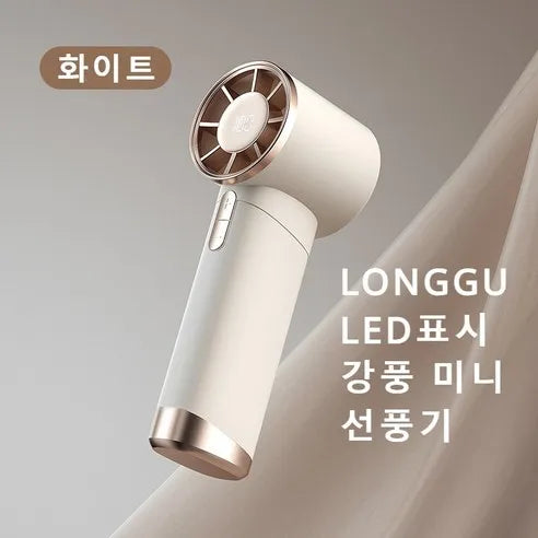 Mini Aluminum Fan with LED Display