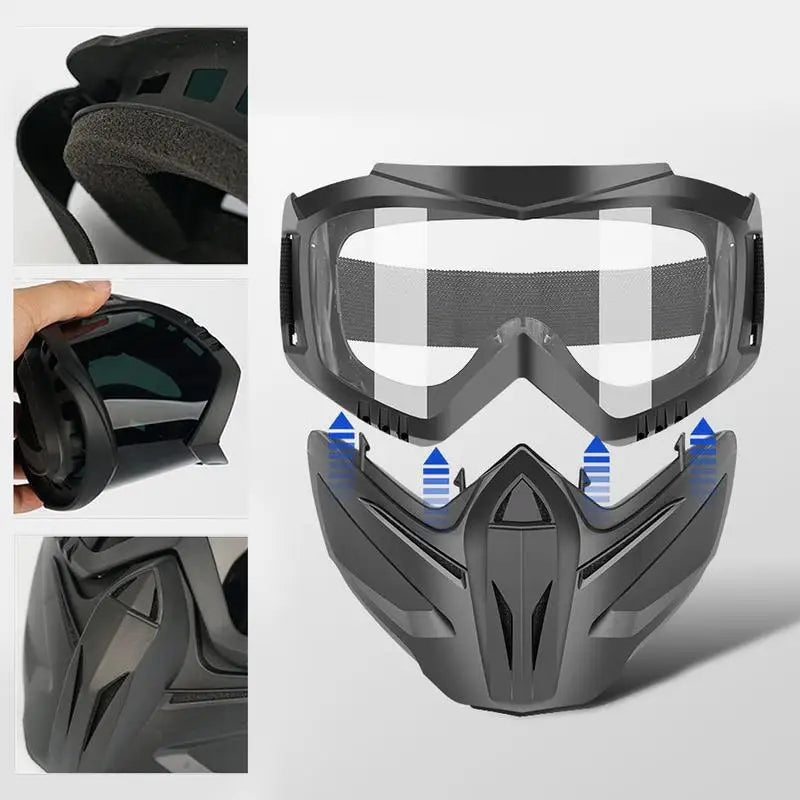 ATV Goggles with Adjustable Face Mask