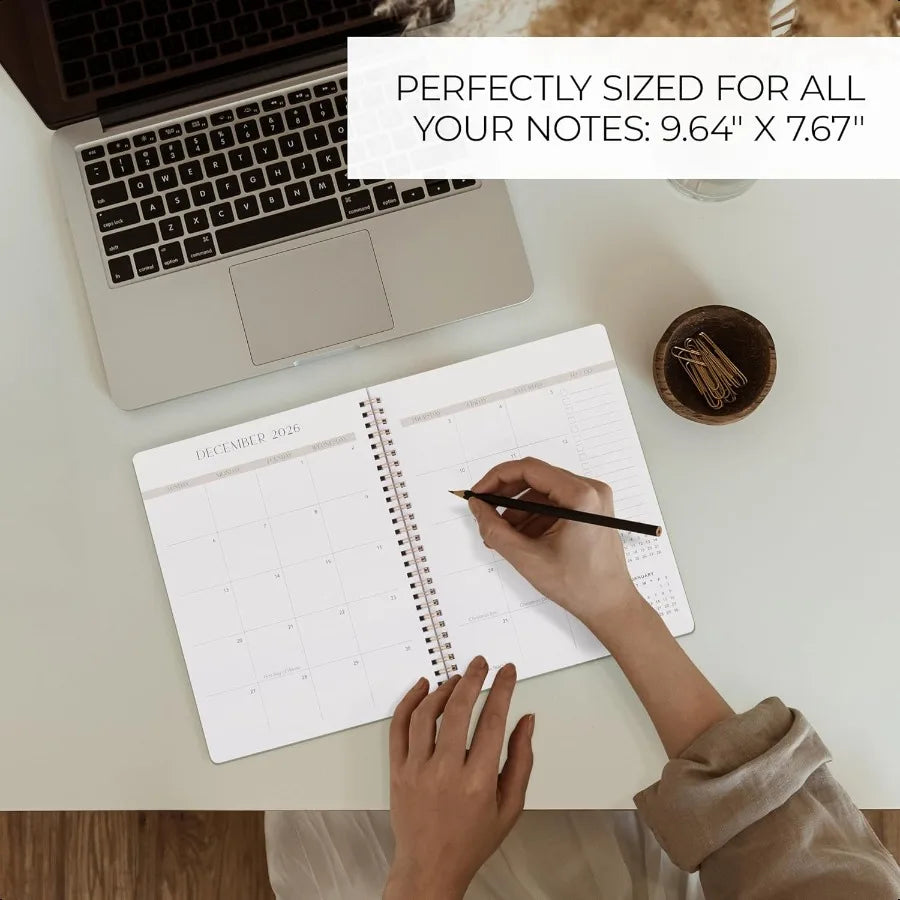 2025–2026 Aesthetic Monthly To-Do Notebook