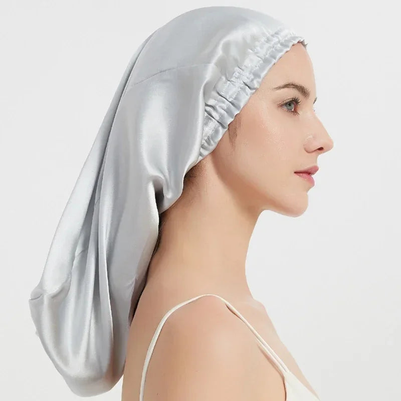 Pure Mulberry Silk Sleep Bonnet Cap