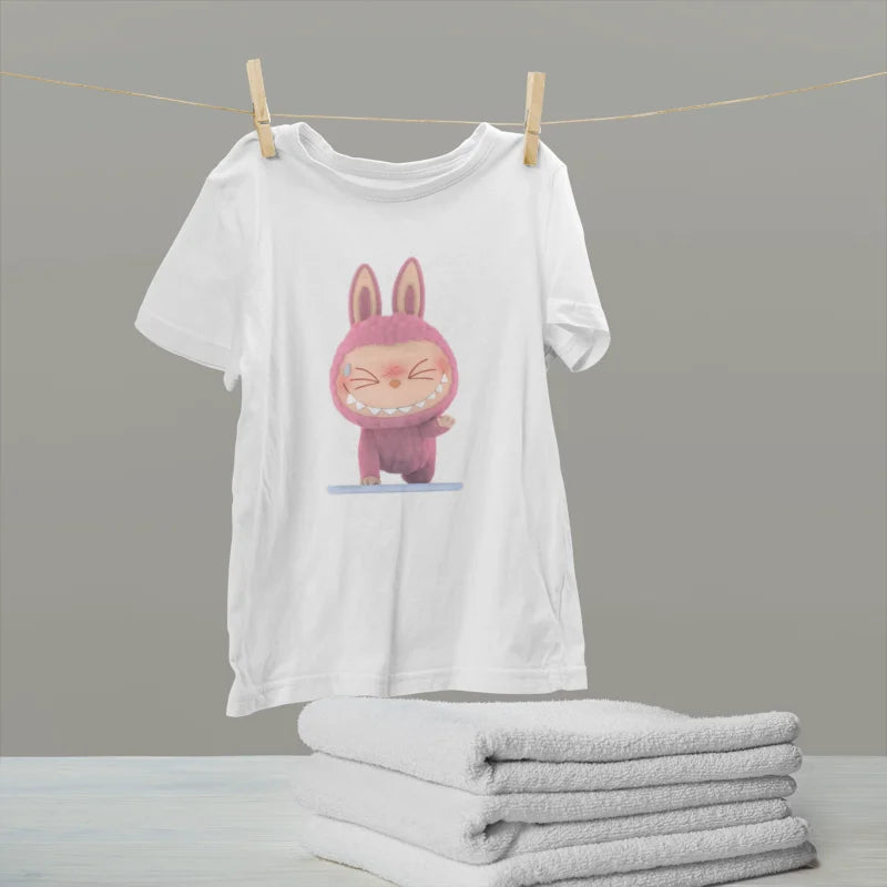 Bulala Shy Bunny Pink T-Shirt Design