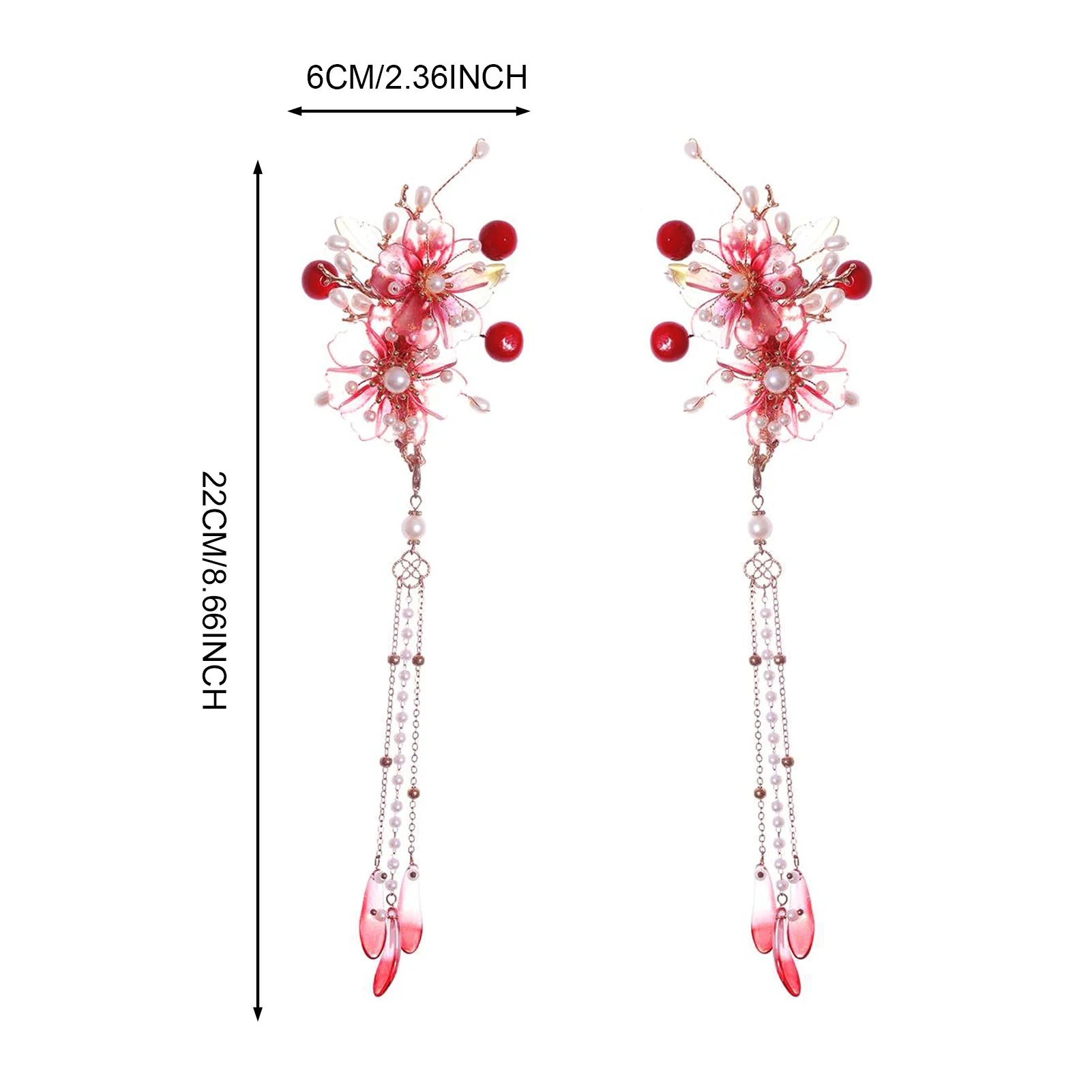 Vintage Chinese Tassel Hairpins – 2pcs