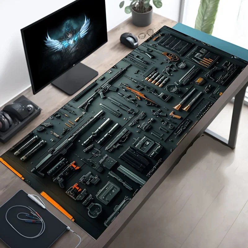 ftvae Gun Parts XXL Gaming Mouse Pad