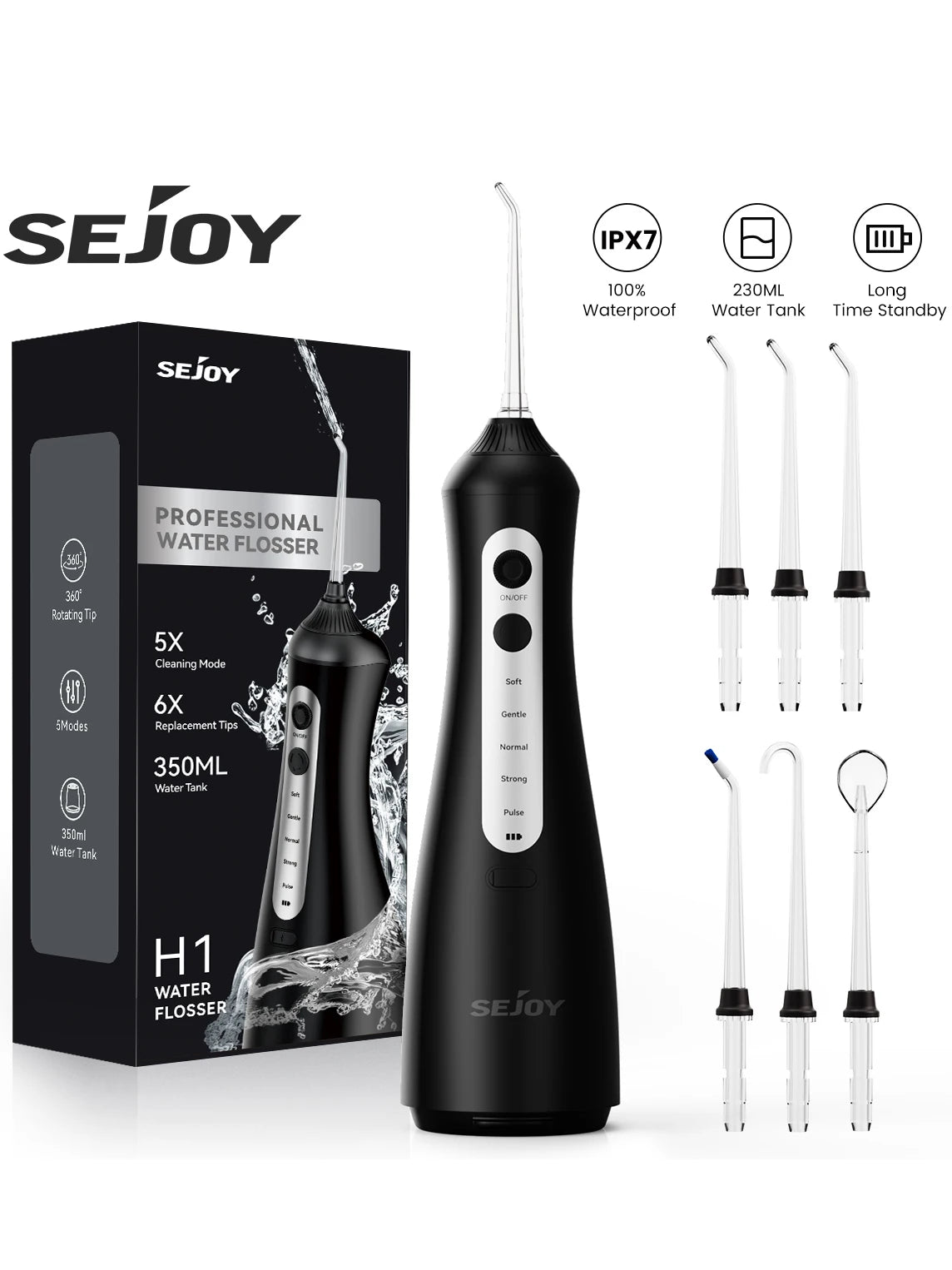 Sejoy Cordless Water Flosser for Teeth