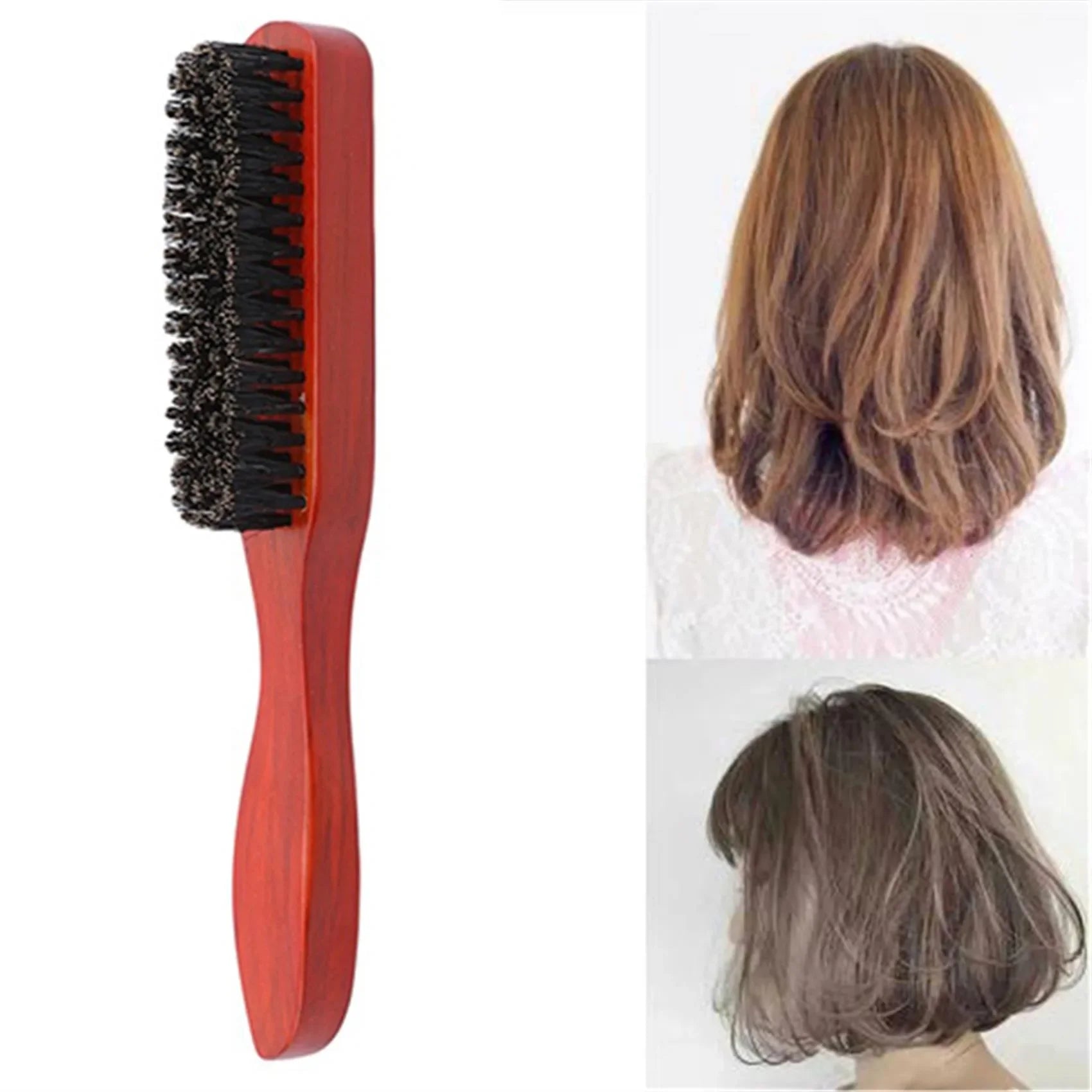 Slim Boar Bristle Teasing Hair Brush