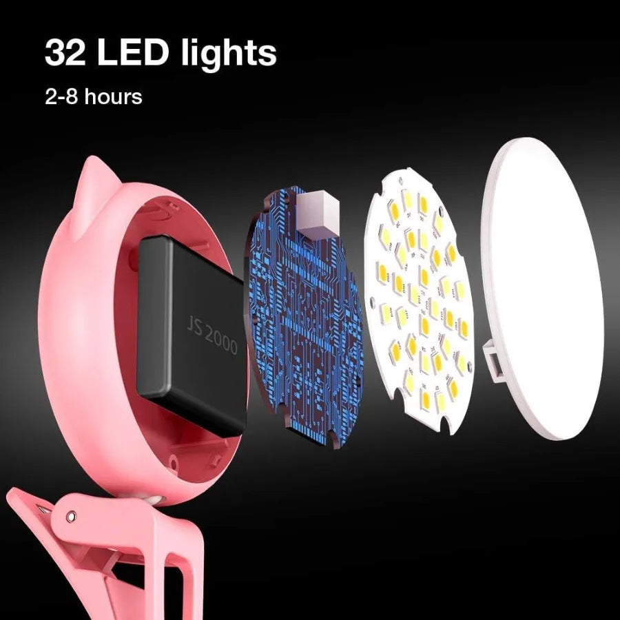Mini Clip-On Selfie Ring Light