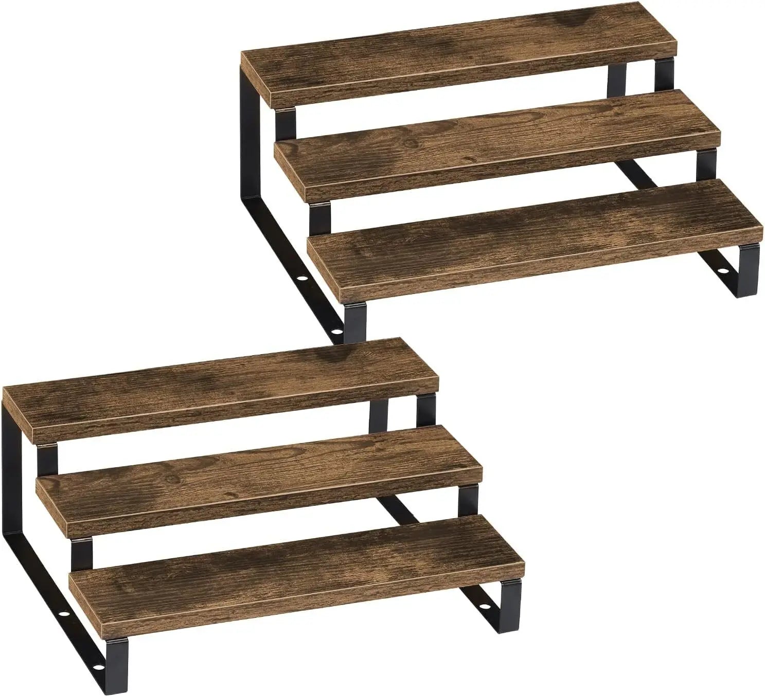 3-Tier Wooden Spice Rack Set of 2