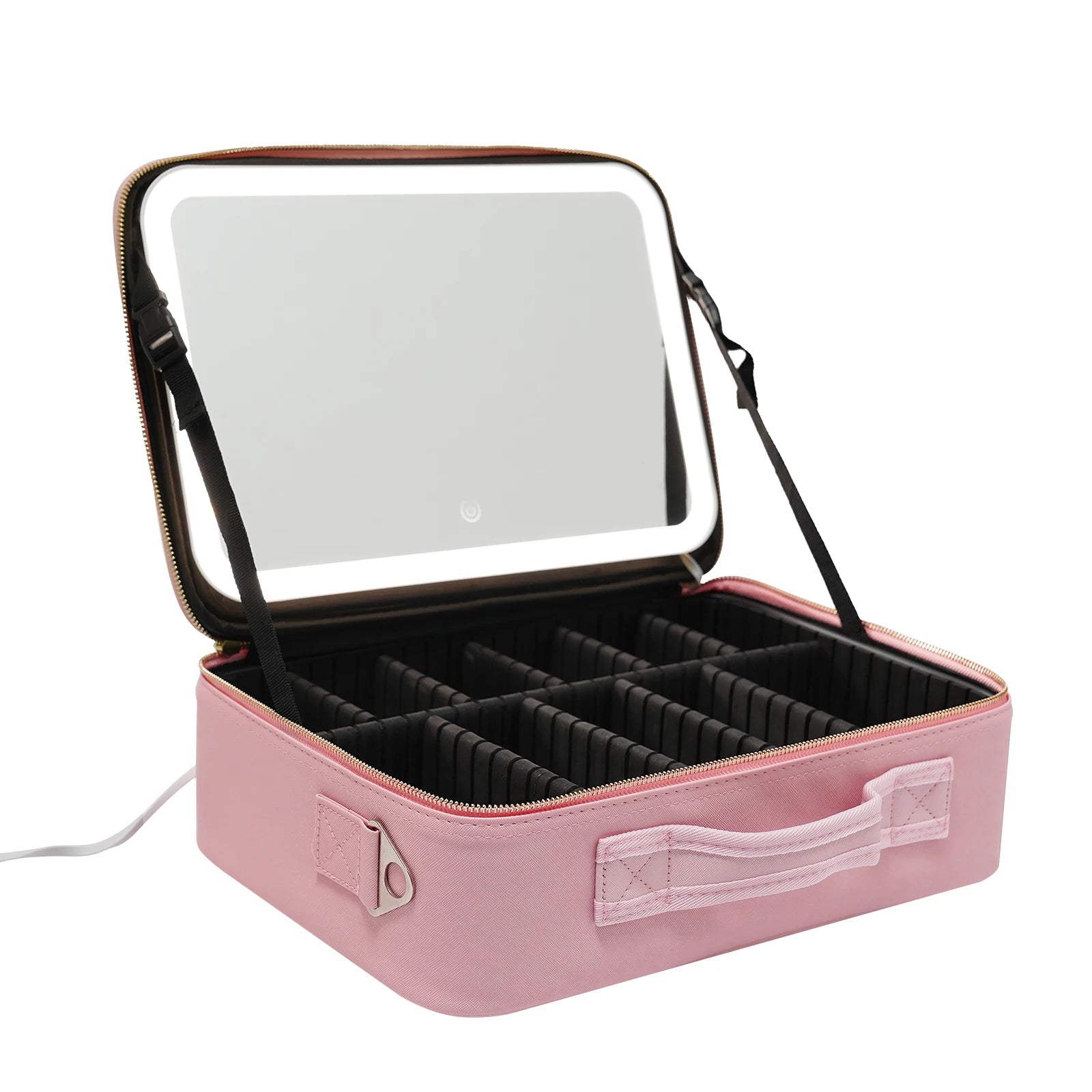 Black Pink Smart LED Makeup Case