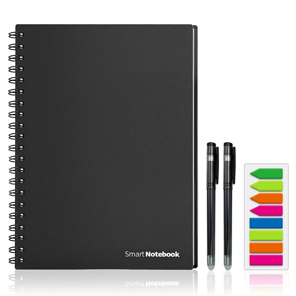 Smart Reusable A4 Notebook – Lined & Dots