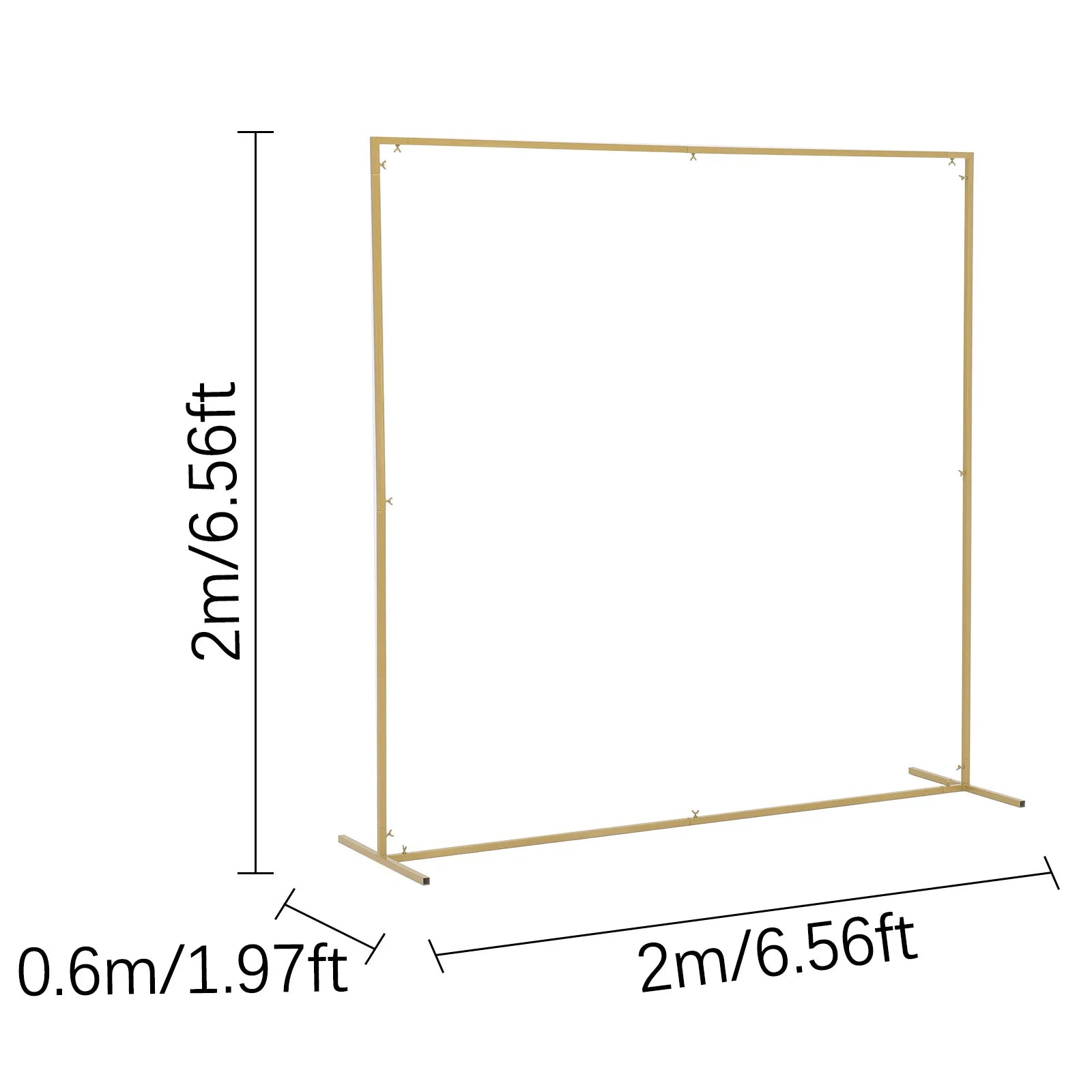6.56FT Metal Wedding Arch Stand