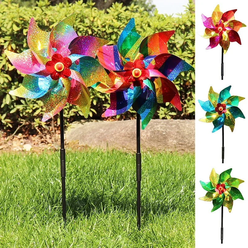 Laser Bird Repellent Windmill Spinner
