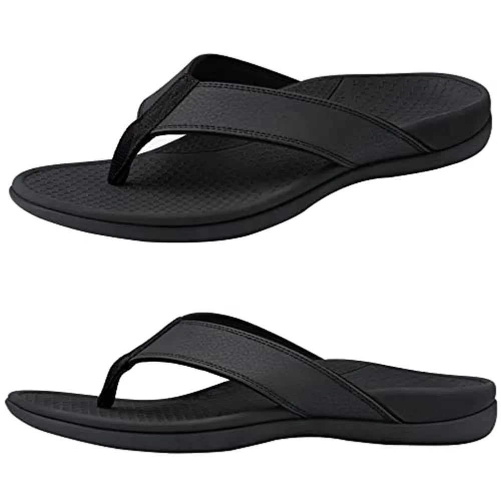 Men Orthotic Flip Flops Arch Support Sandals
