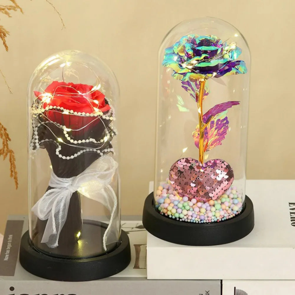 Forever Rose LED Night Light Dome