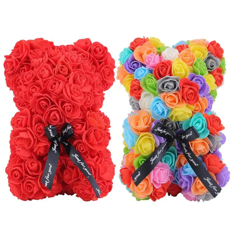 Artificial Rose Bear Gift for Her 2025