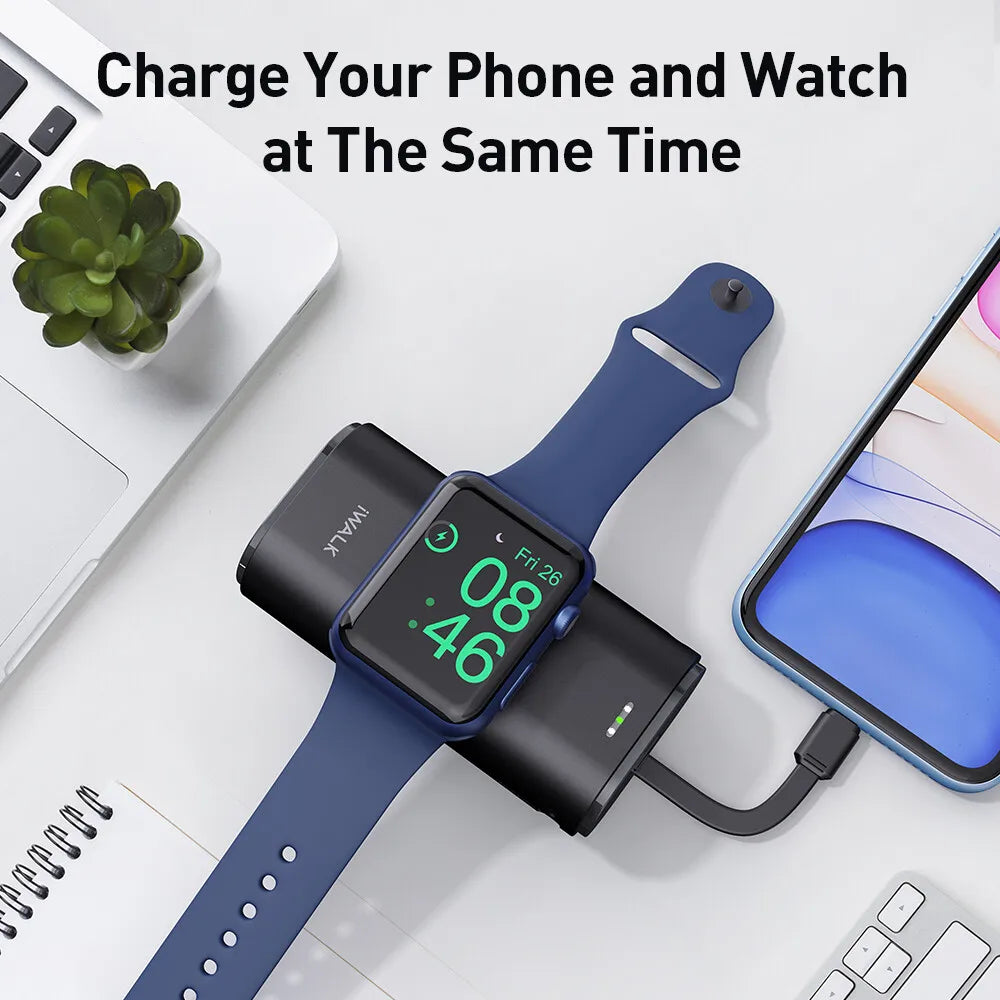 IWALK 9000mAh Wireless Power Bank iWatch