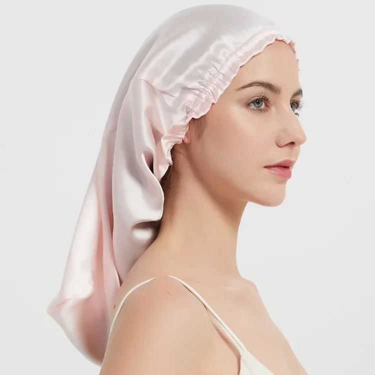 Pure Mulberry Silk Sleep Bonnet Cap