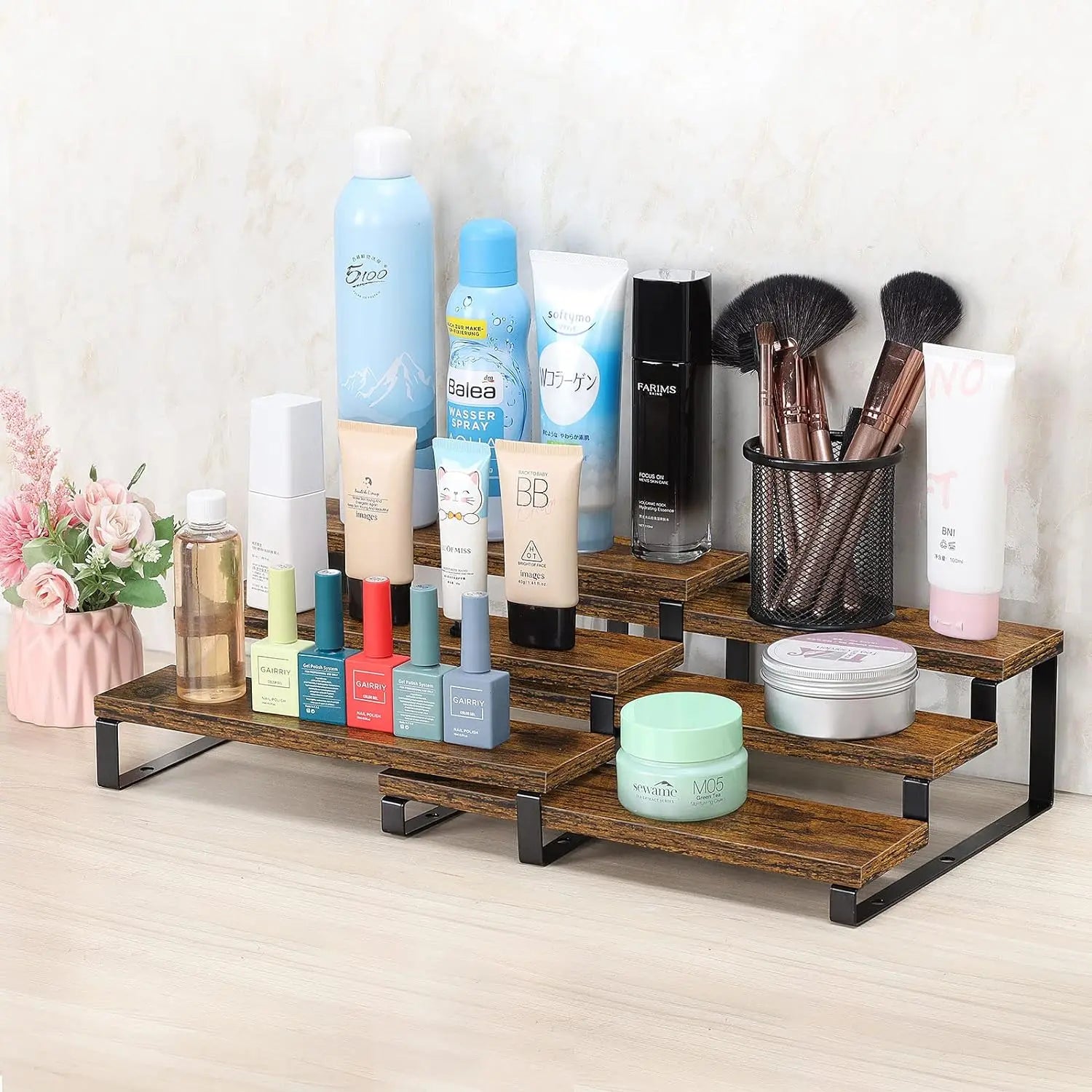 3-Tier Wooden Spice Rack Set of 2