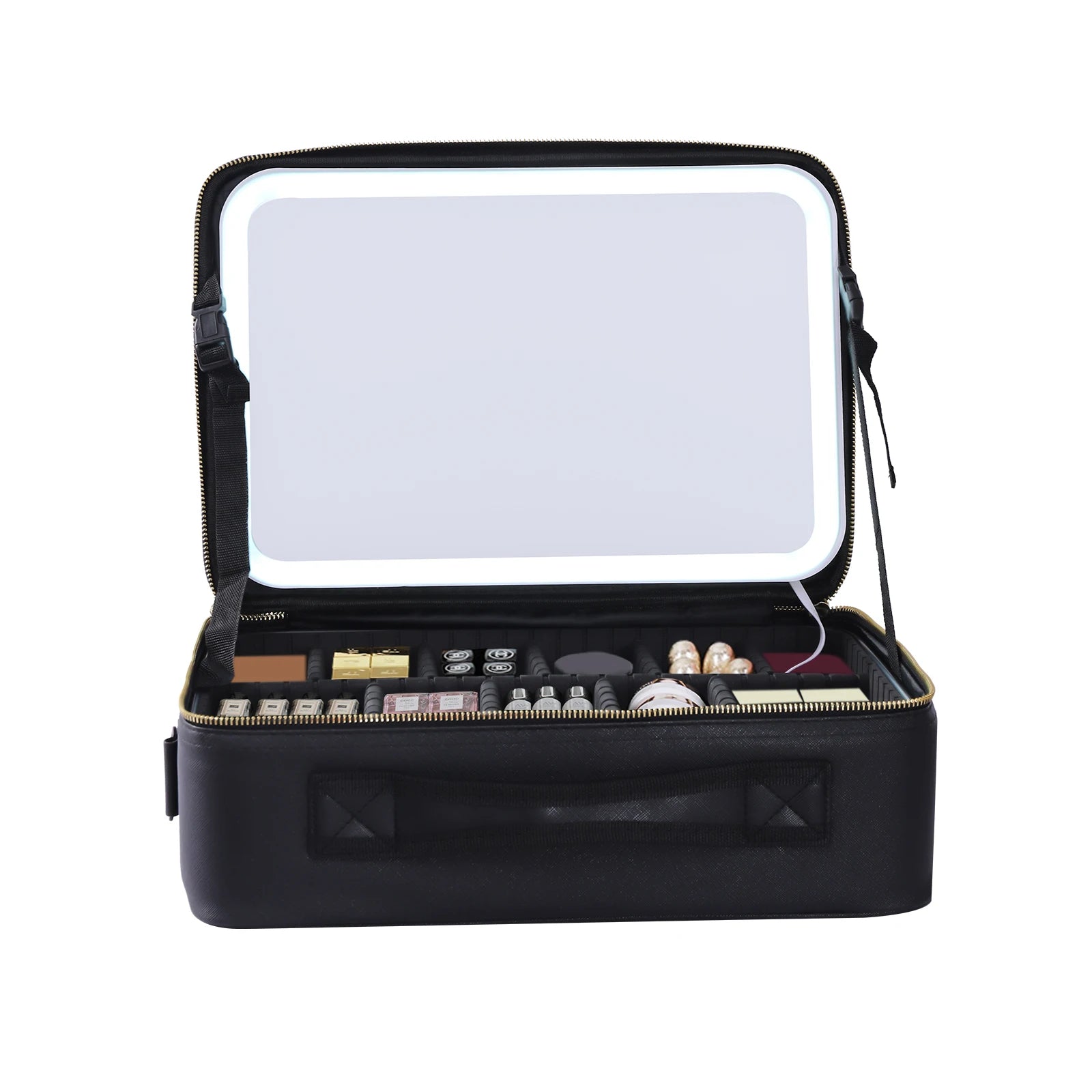 Black Pink Smart LED Makeup Case