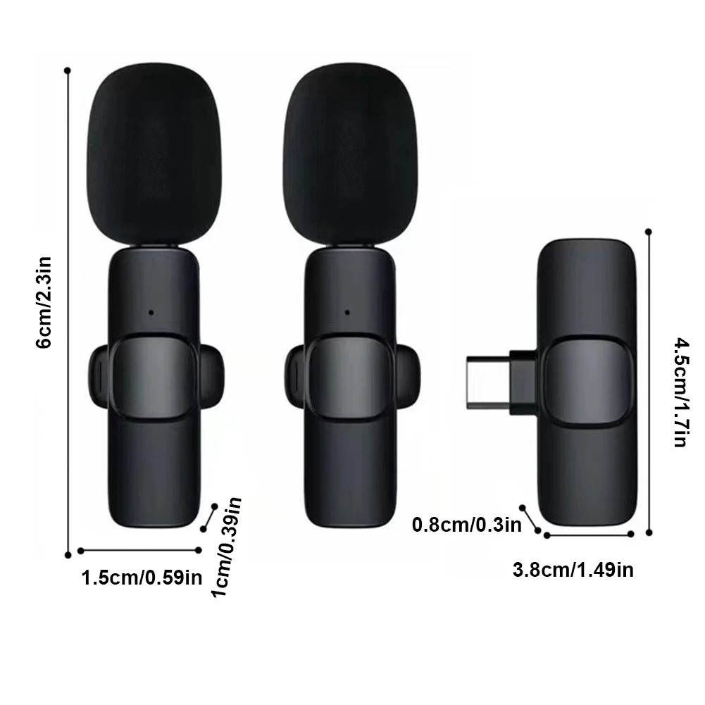 Wireless Lavalier Mic for iPhone & PC