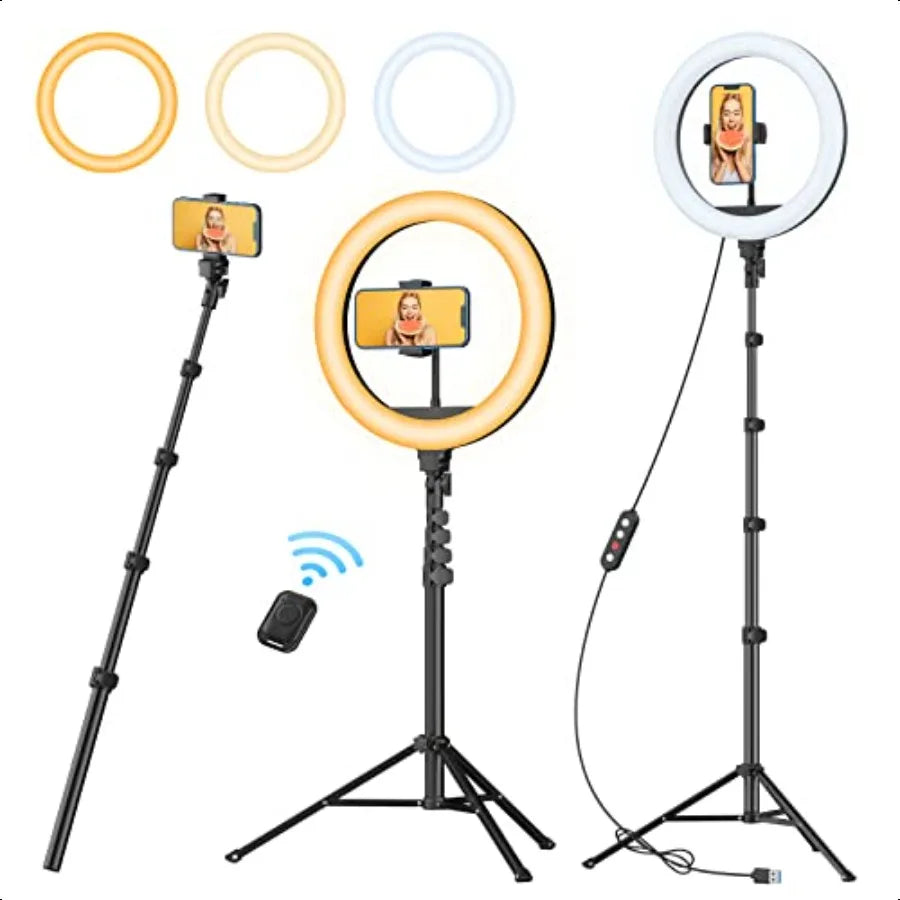 Ring Light with Tripod & Remote
