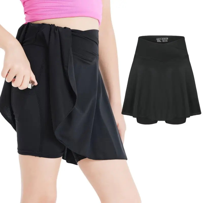 Girls 2-in-1 Tennis Skirt Shorts