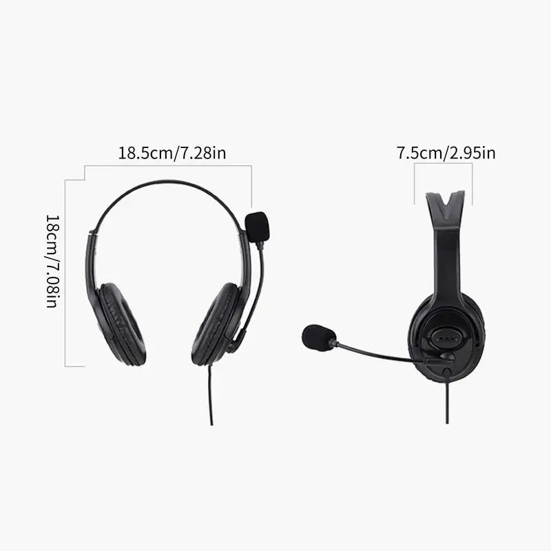 Call Center Stereo Headset with Mic