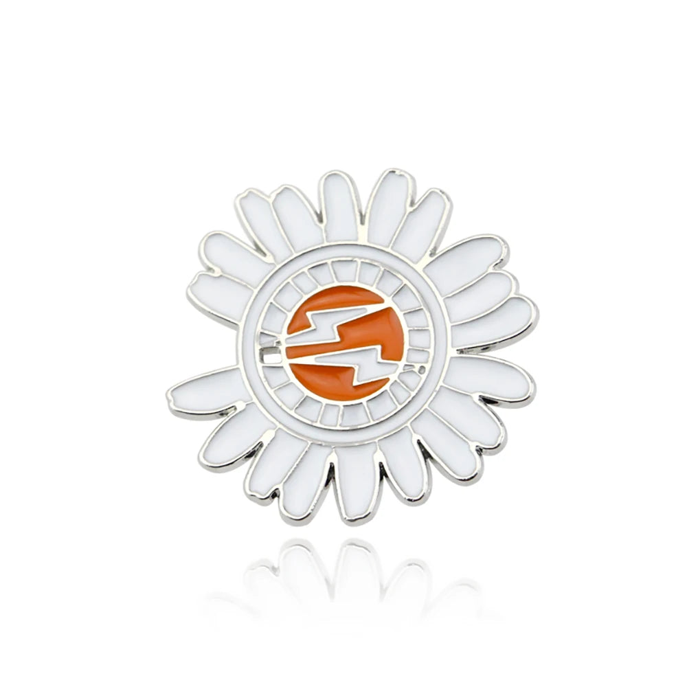Cute Daisy Fashion Lapel Pins Set
