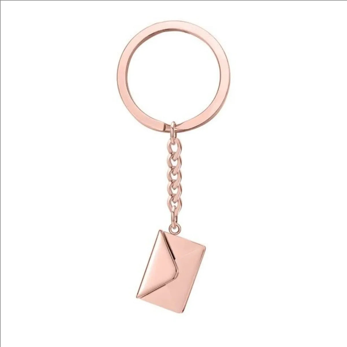 Custom Mirror Titanium Love Letter Keyring