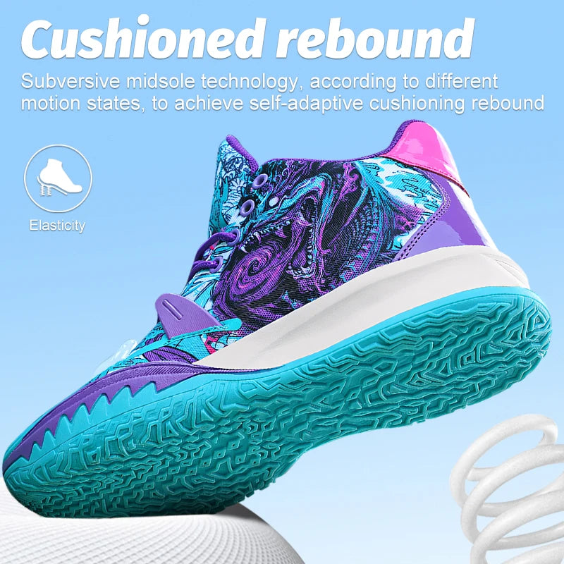 Men's Non-Slip Breathable Basketball Sneakers