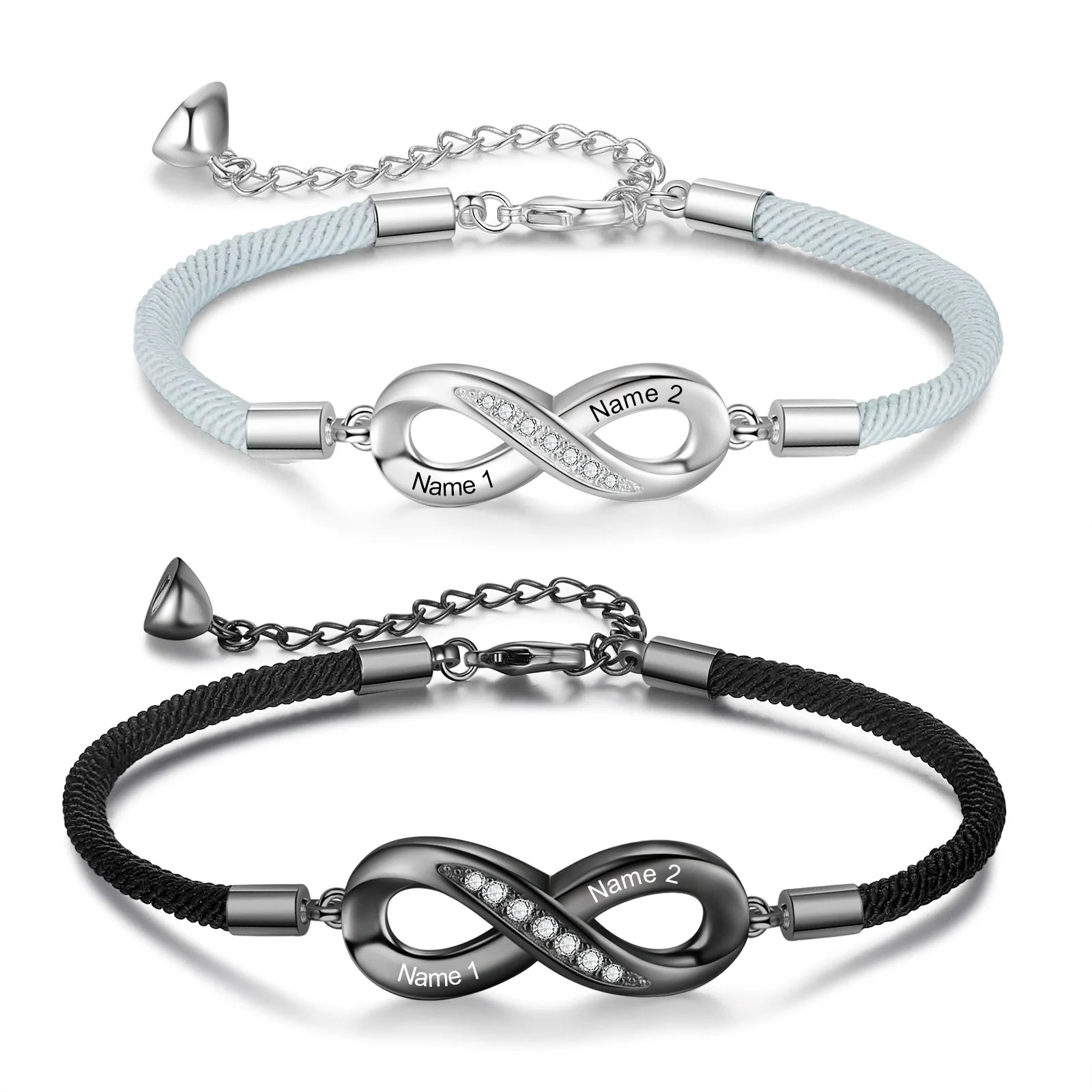 Personalized Infinity Magnetic Bracelets