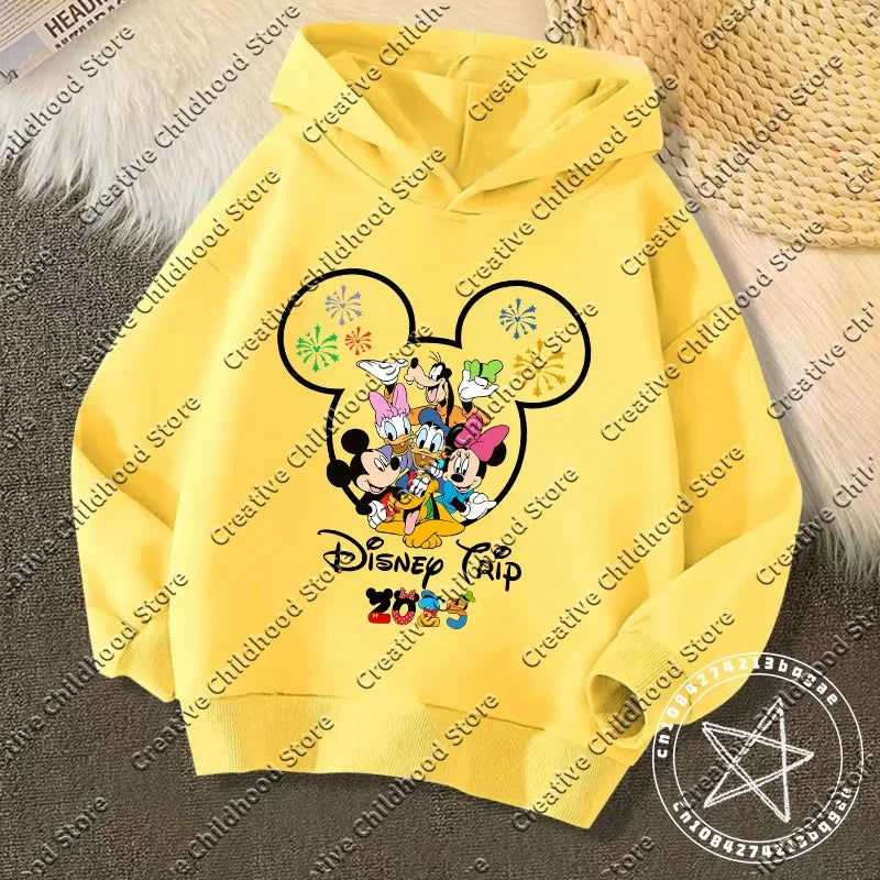 Disney Kawaii Kids Hoodie – 2025 Trip