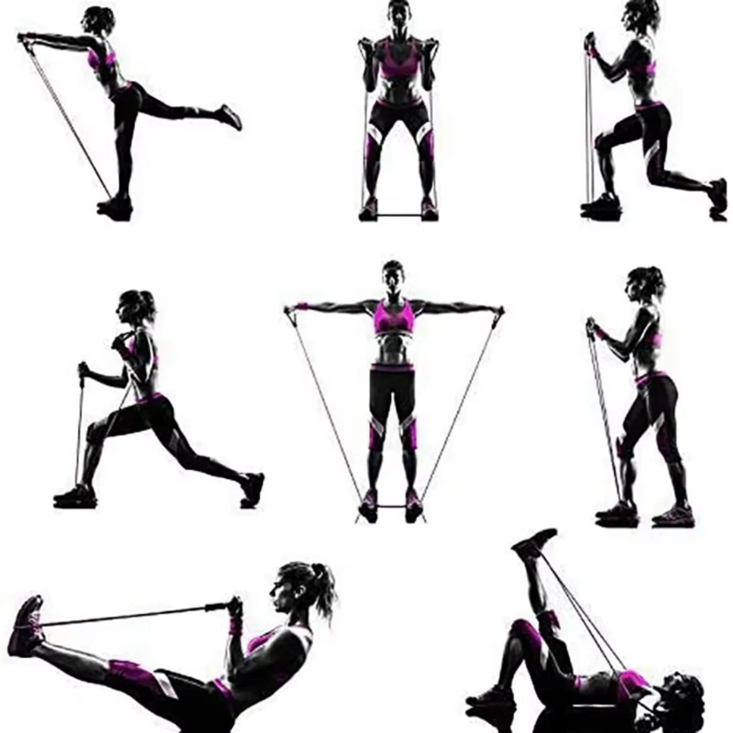 Workout Resistance Bands with Handles