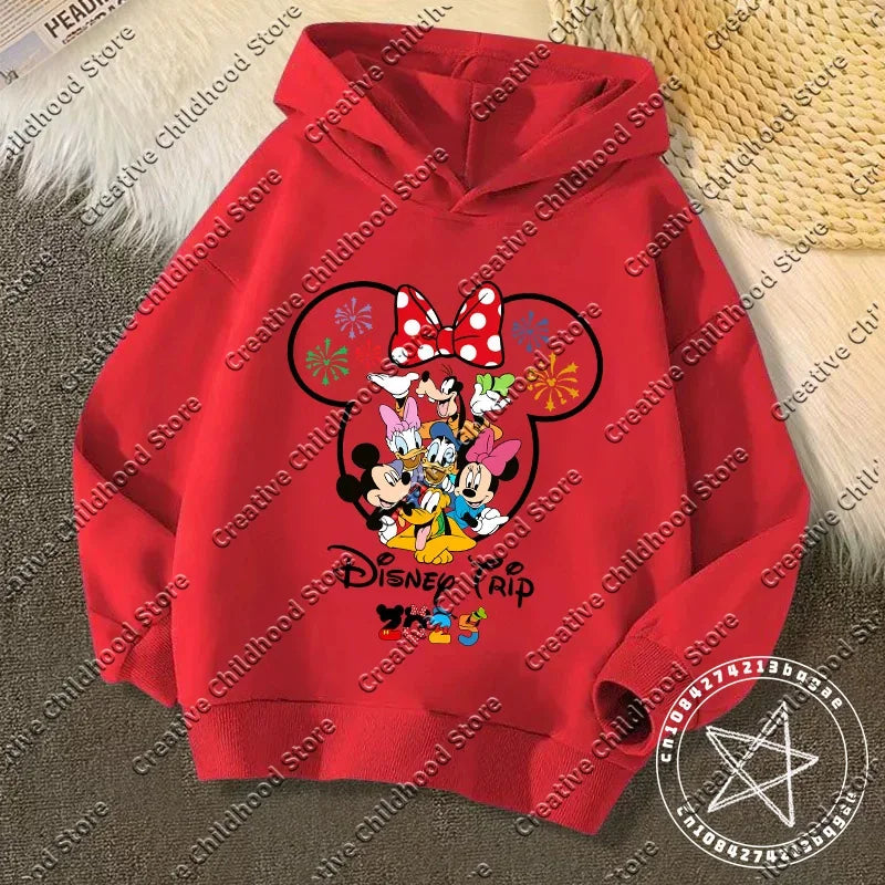 Disney Kawaii Kids Hoodie – 2025 Trip