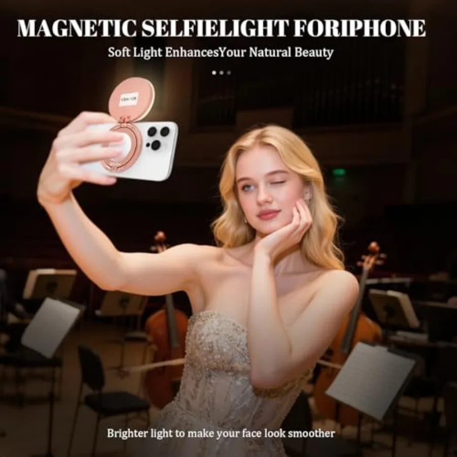 Magnetic LED Selfie Light for iPhone