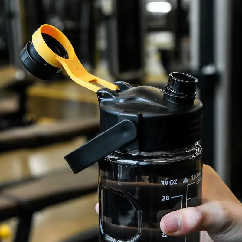 Large Sports Water Bottle with Straw